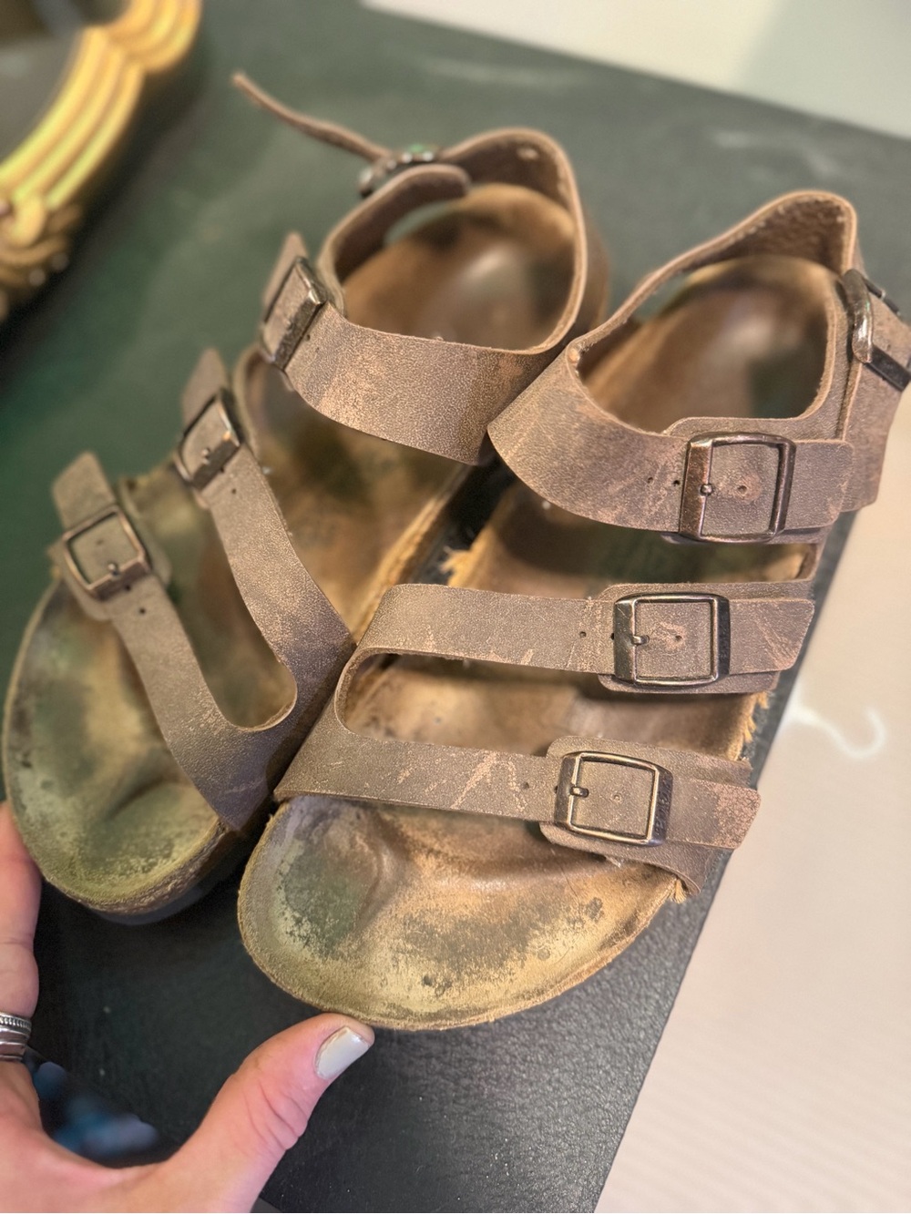 Birkenstock Three Strap Sandal with Back Strap